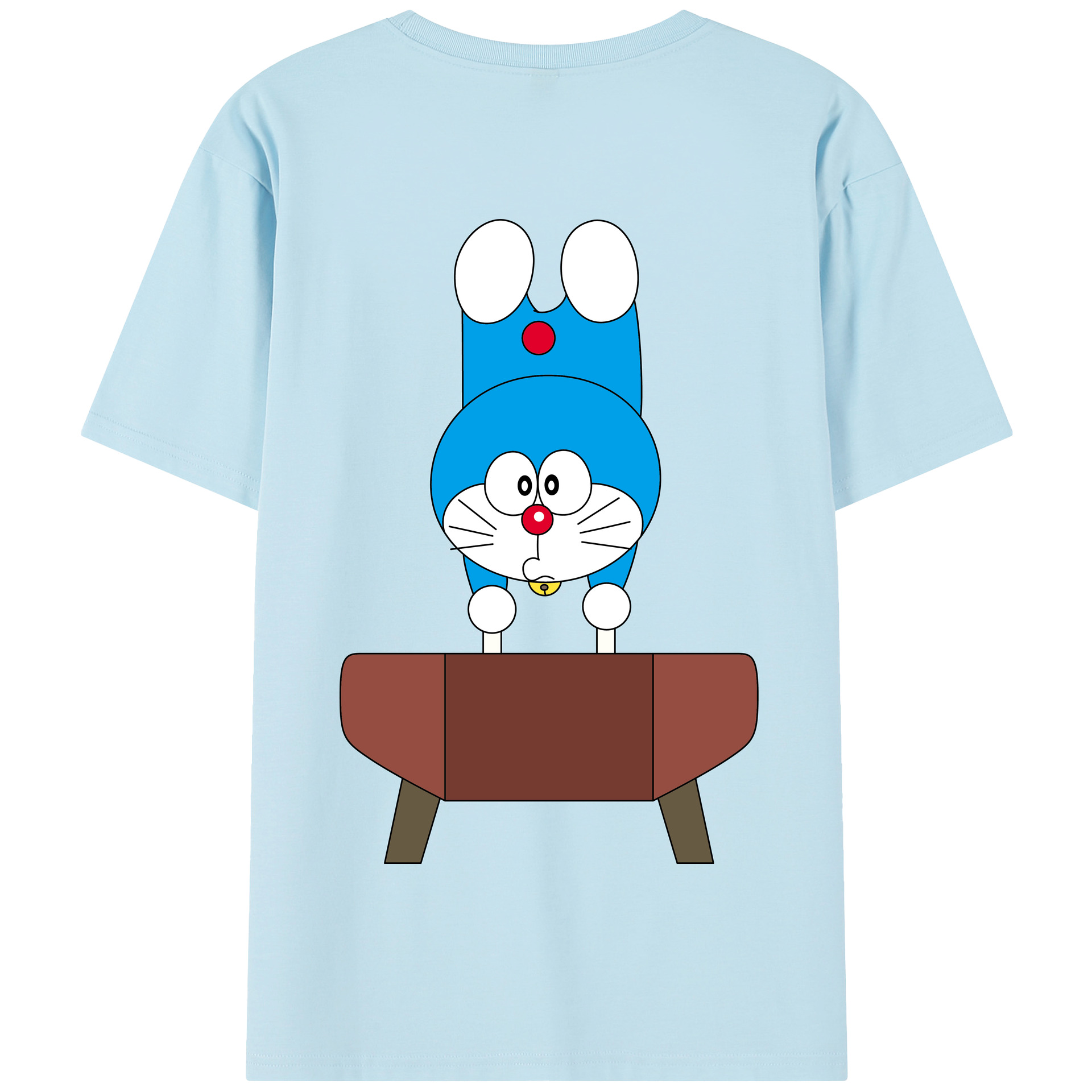 （画像用） ドラえもん Doraemon 綿100％半袖Tシャツ（背面プリント）